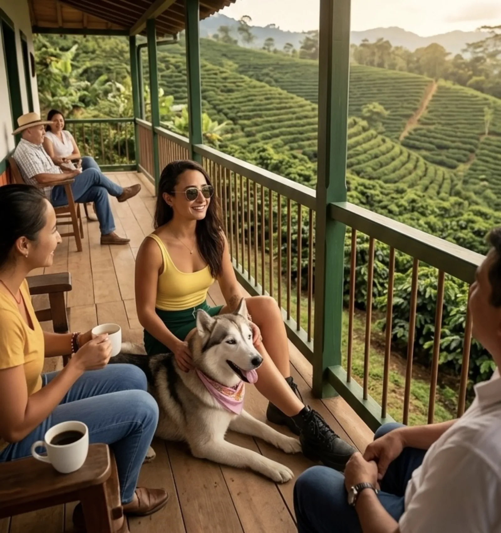 La finca de Fernain y María Idalba en la vereda Chuscal, Balboa